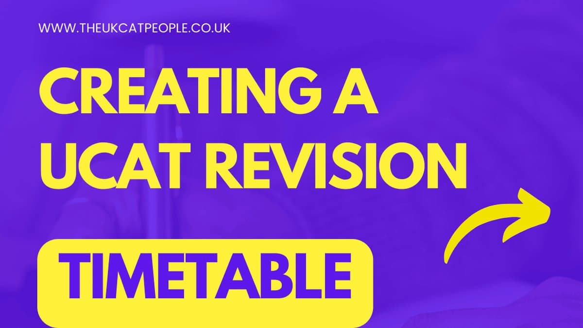 UCAT Study Plan 2026: 4, 6 and 8 Week Revision Timetables | TheUKCATPeople