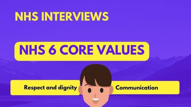 6 NHS Core Values for the UK Medicine Interviews & NHS Interviews