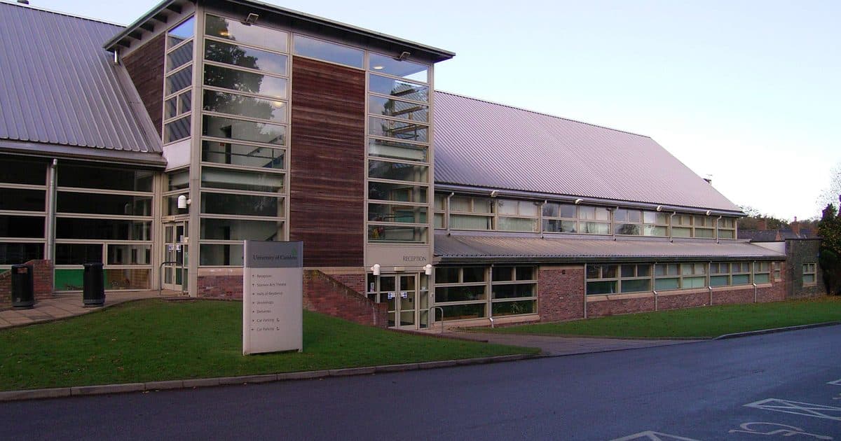 University of Cumbria building on the Brampton Road campus in Carlisle, Cumbria