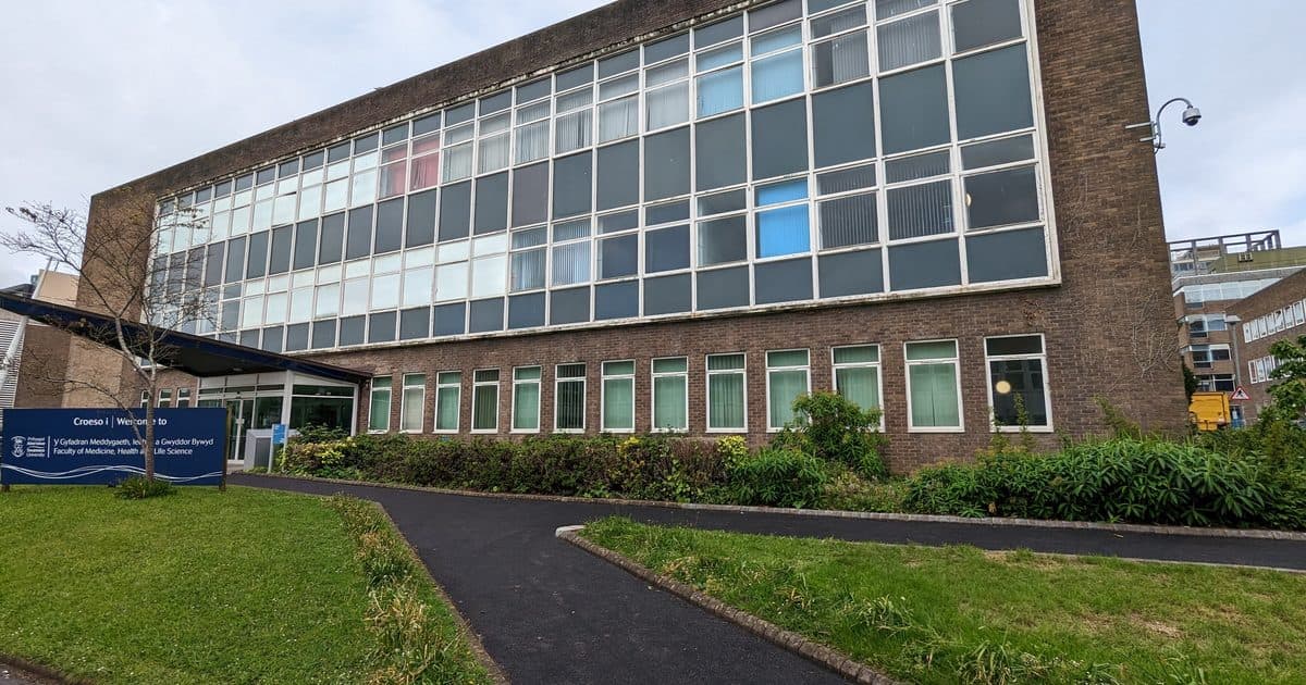 Grove Building, home of Swansea University Medical School, on the Singleton Park campus in Swansea