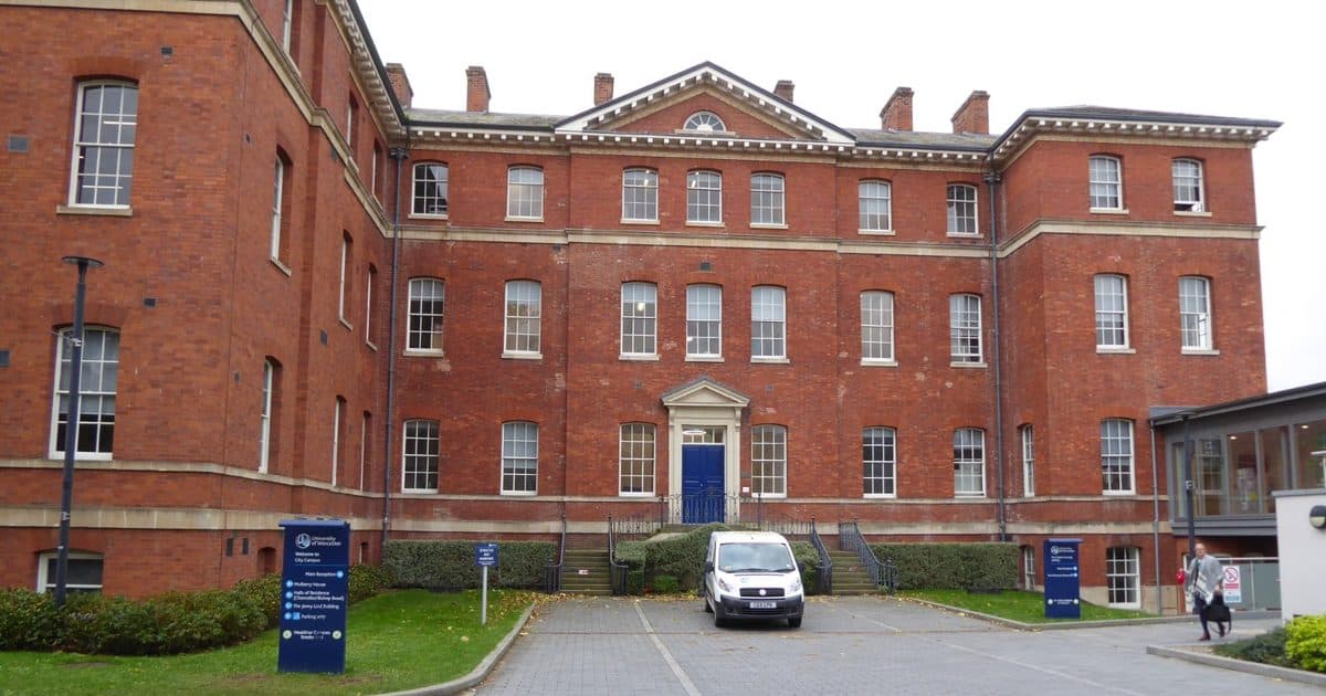 Former Worcester Royal Infirmary building on the University of Worcester City Campus, Worcester