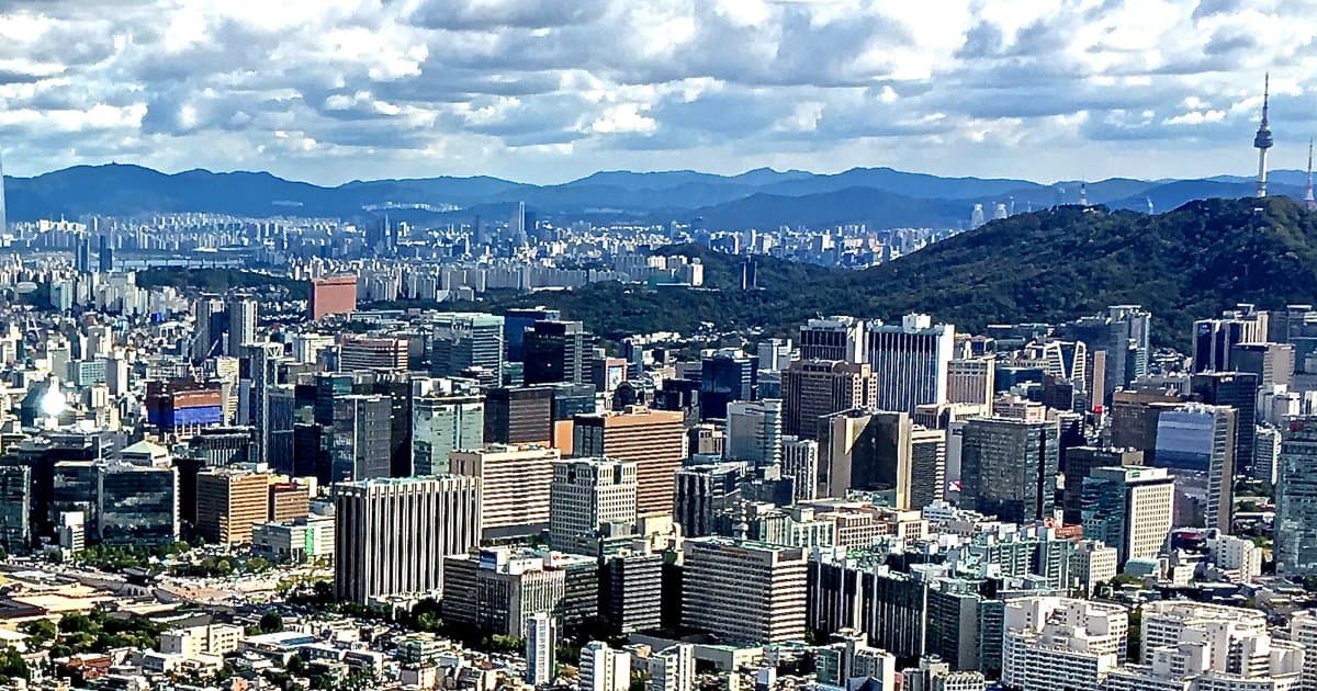 Seoul city skyline with N Seoul Tower on Namsan: studying medicine in the UK from South Korea, UCAT test centres in Korea and UK medical school entry requirements for IB, A Level and AP students