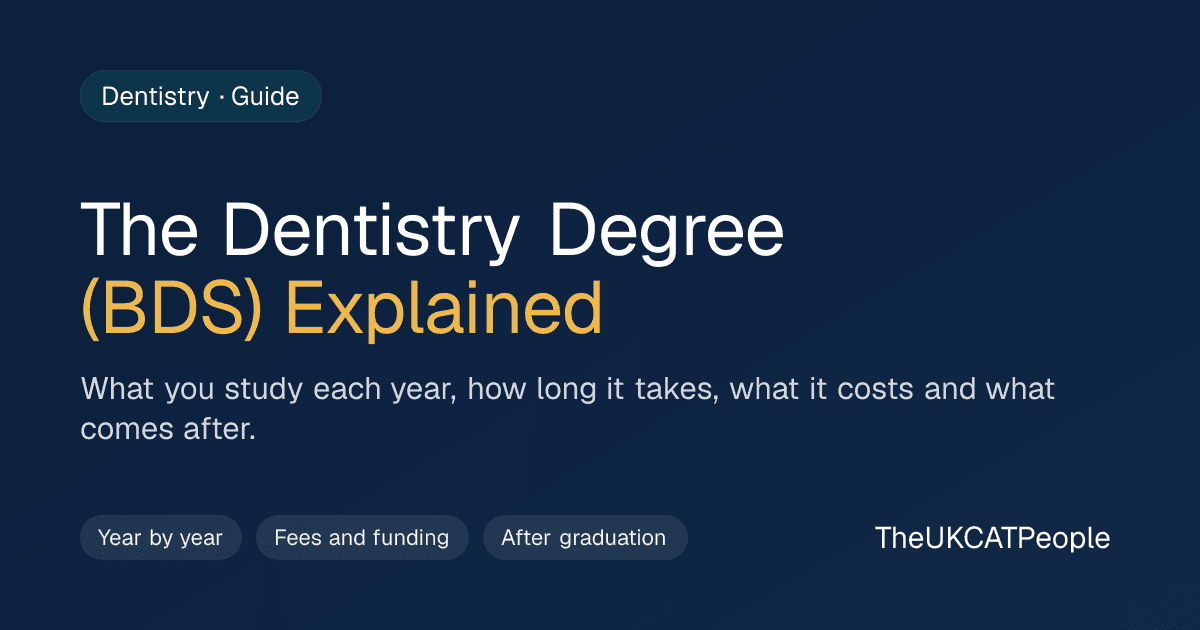 The dentistry degree (BDS) explained: a TheUKCATPeople guide to what you study each year, how long it takes, what it costs and what comes after