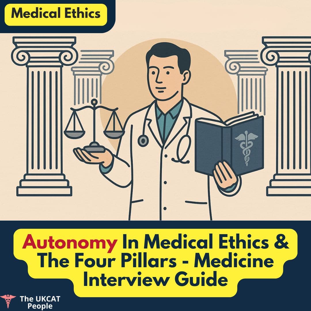 autonomy in medicine, four pillars of medical ethics, patient autonomy UK, medical ethics interview, informed consent, GMC guidance, NHS examples, Mental Capacity Act 2005, Gillick competence, medical school interview preparation