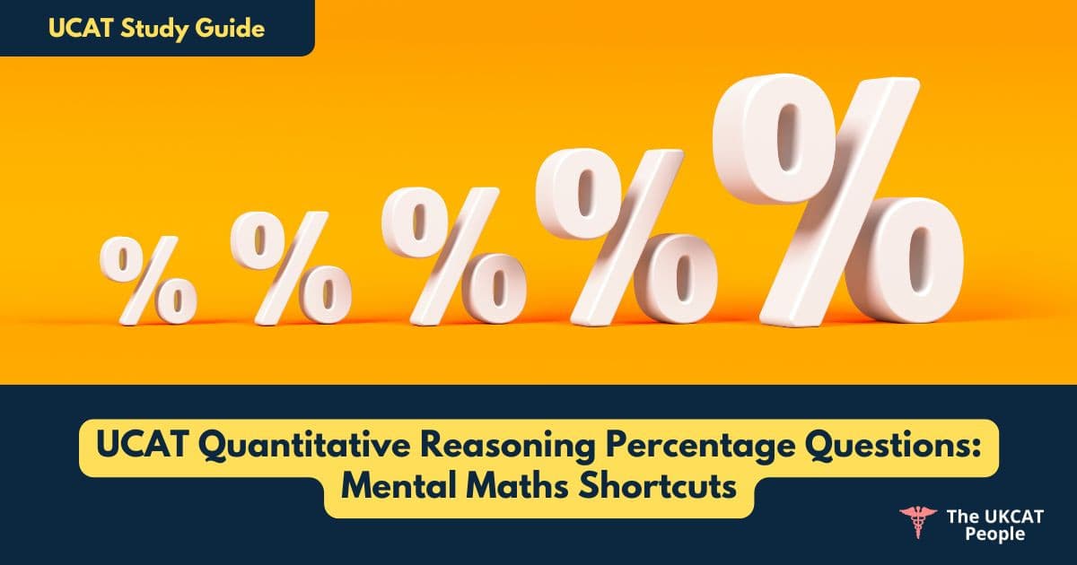 UCAT Quantitative Reasoning Percentage Questions: Mental Maths Shortcuts