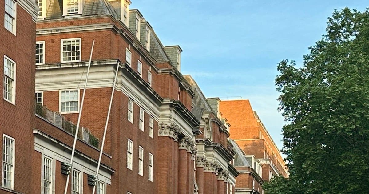 BMA House, the headquarters of the British Medical Association, on Tavistock Square in London